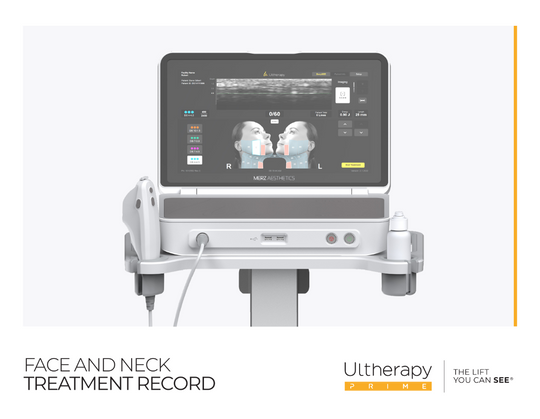 ULTHERAPY PRIME - Face and Neck Treatment Record Pad