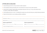 BELOTERO Collection Patient Aftercare Card